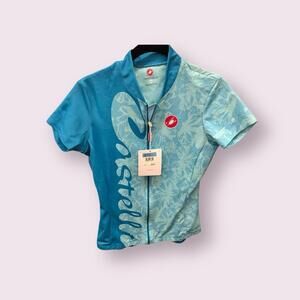 Castelli Women’s Cycling Jersey Short Sleeve Size m NWT‎